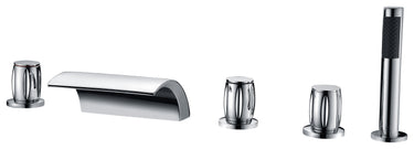 ANZZI Della 3-Handle Deck-Mount Roman Tub Faucet bathtub faucets ANZZI